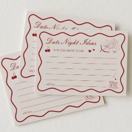 Convites Valentine Bridal Shower Date Night Ideas Card