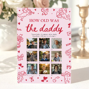 Convites Valentine Desenhado à Mão Quantos Anos Tinha o Pap
