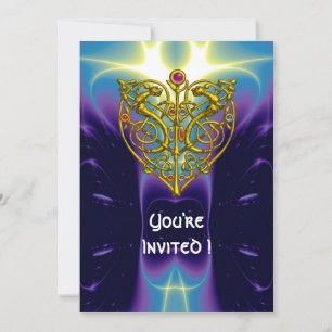 Convites VALENTINE HIPER azul roxo