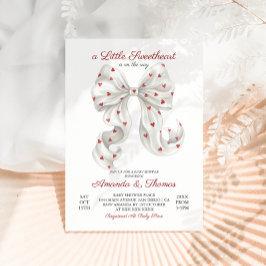 Convites Valentine Little sweetheart Boy Girl Baby Shower