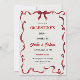 Convites Valentine Party Invitation Printable