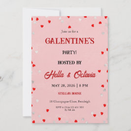 Convites Valentine Party Invitation Printable Template