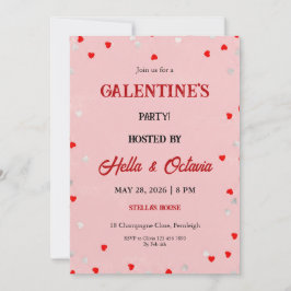 Convites Valentine Party Invitation Printable Template