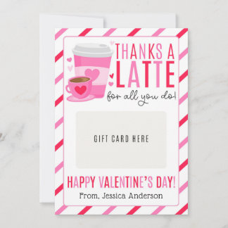 Convites Valentine Teacher Appreciation Gift Card Holder
