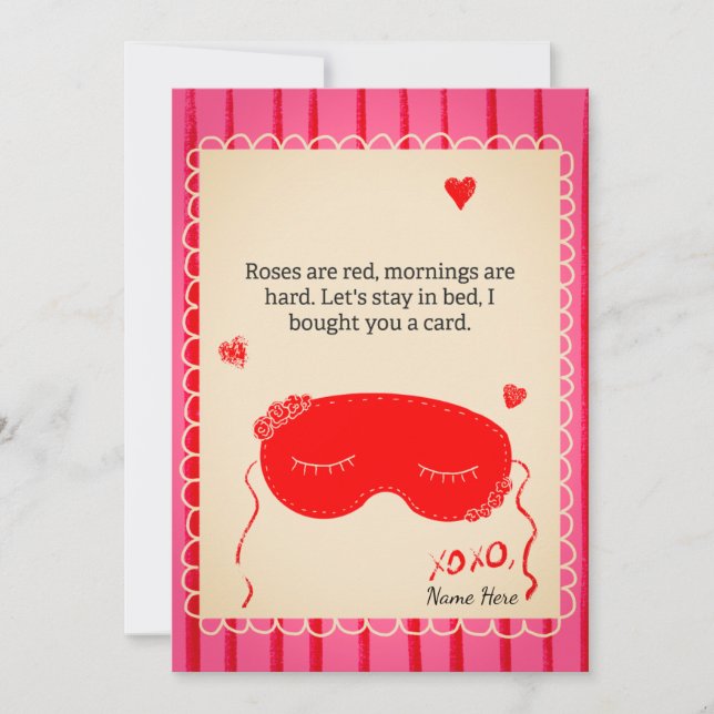 Convites Valentines Day Card (Frente)