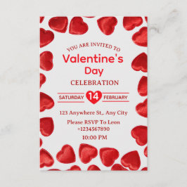Convites Valentine's Day Invitation Card