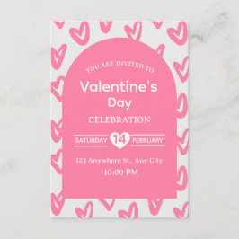 Convites Valentine's Day Invitation Card