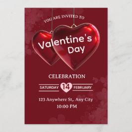 Convites Valentine's Day Invitation Card