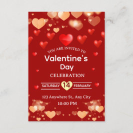 Convites Valentine's Day Invitation Card