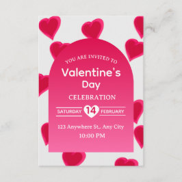 Convites Valentine's Day Invitation Card