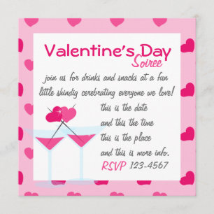 Convites Valentine's Martinis- os Valentinis!