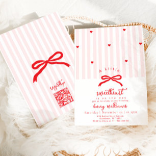 Convites Valentines Pequeno Doce Coração Arco de Chuva Baby
