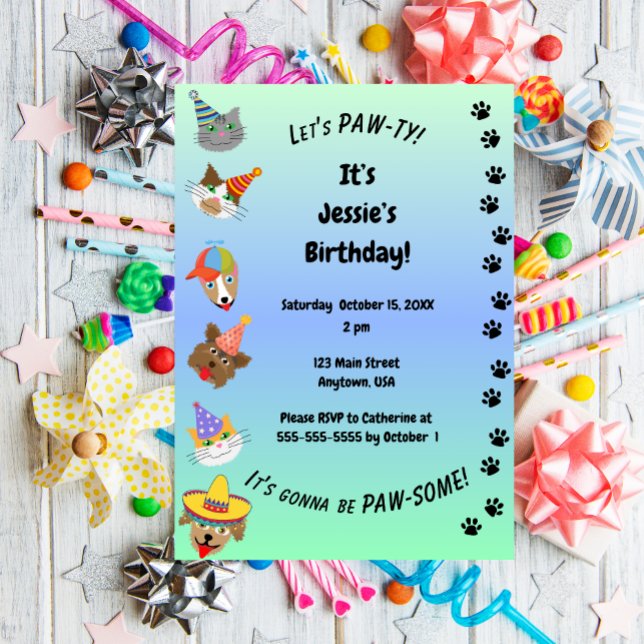 Convites Vamos à FesTA de Patas! (Criador carregado)