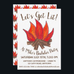 Convites Vamos Acampamento de Acampamento de Fogo de Acampa<br><div class="desc">Os convites apresentam um marcador original ilustrativo de uma fogueira, com VAMOS GET LIT numa fonte divertida. Ideal para uma despedida de solteiro ou outra celebração. Apenas personalize com suas informações de evento. Não vê o que está procurando? Precisa de ajuda para a personalização? Entre em contato com Rebecca para...</div>