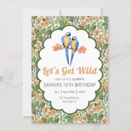 Convites Vamos Adquira Aniversário Tropical Selvagem de Mac