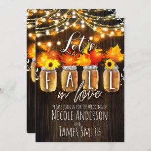 Convites Vamos Apaixonado pelo Casamento de Folhas e Luzes