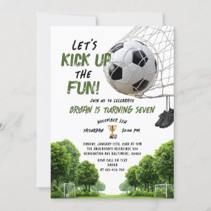 Convites Vamos Aumentar a Diversão Meninos Futebol Aniversá