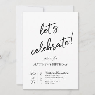 Convites Vamos Celebrar Festa