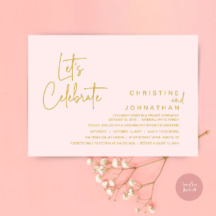 Convites Vamos Celebrar, Jantar de Casamento Intimo