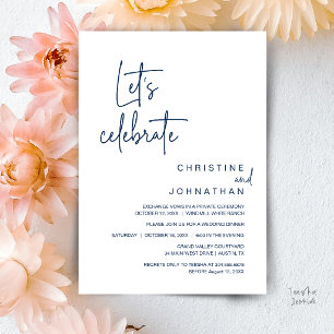 Convites Vamos Celebrar, Jantar de Festa de Casamento às Es