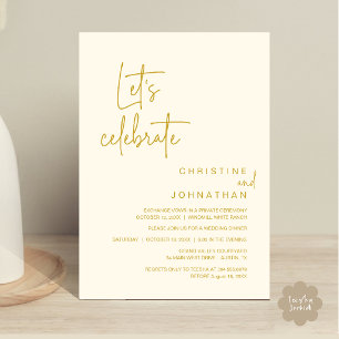 Convites Vamos Celebrar, Jantar de Festa de Casamento às Fu