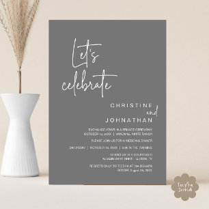 Convites Vamos Celebrar, Jantar de Festa de Casamento às Pr