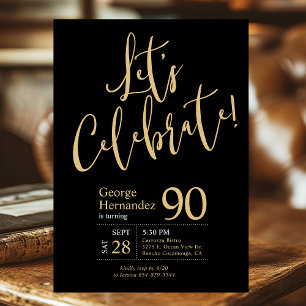 Convites Vamos Celebrar o 90º Aniversário do Fotógrafo Blac