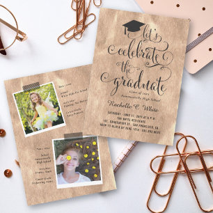 Convites Vamos Celebrar O Baile de Formatura Rose Gold da F