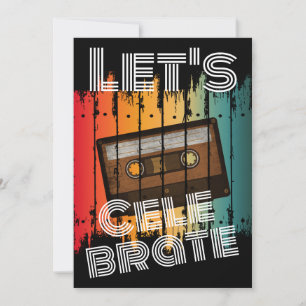 Convites Vamos Celebrar o Reencontro Escolar Fita Cassete 8