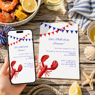 Convites Vamos celebrar o verão festa costeira