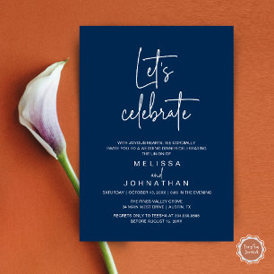 Convites Vamos Celebrar, Recepção de Casamento Intimo