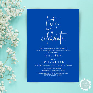 Convites Vamos Celebrar, Recepção de Casamento Intimo