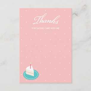 Convites Vamos Comer Bolo Obrigado Nota