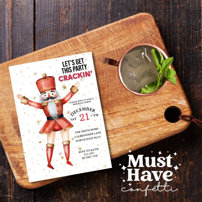 Convites Vamos de Noz-de-Natal Traga esta festa (Criador carregado)