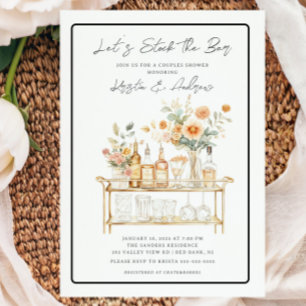 Convites Vamos Do Chá Dos Casais Do Bar