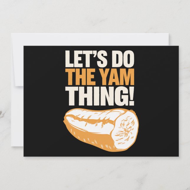 Convites Vamos Do Yam Thankspoudodododododododododododododo (Frente)