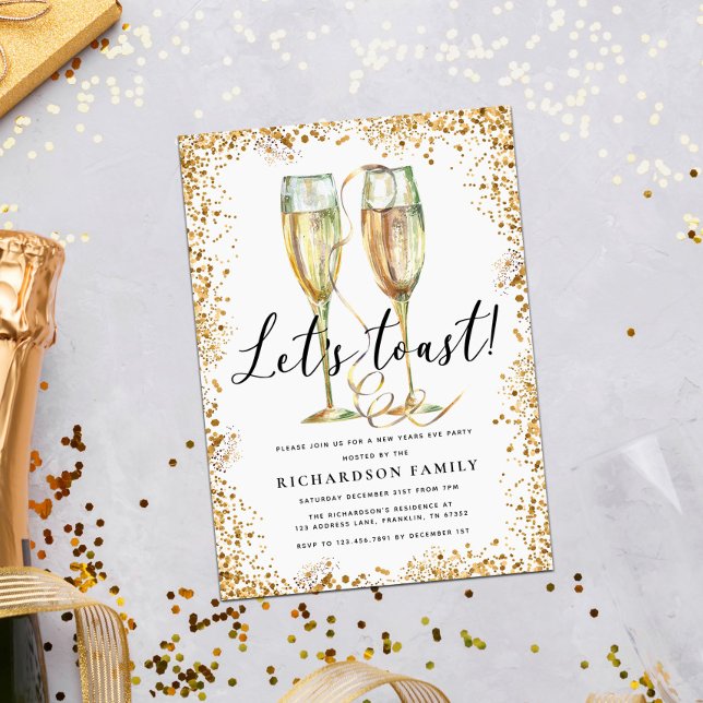 Convites Vamos Festa de Ano Novo (Criador carregado)