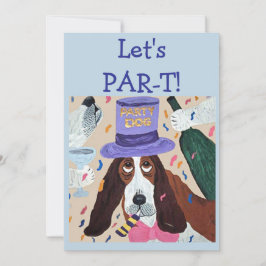 Convites Vamos Festa Par-T Cachorro Basset Hound