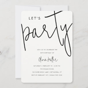 Convites Vamos Festejar Celebração de Aniversário