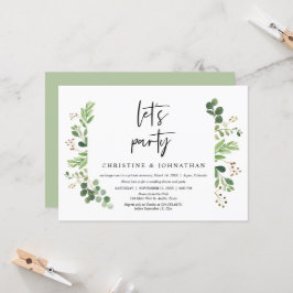 Convites Vamos festejar, Celebração de Casamento Íntimo