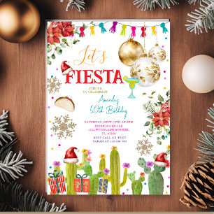Convites Vamos Festejar Natal Mexicano Festa de 50 Anos