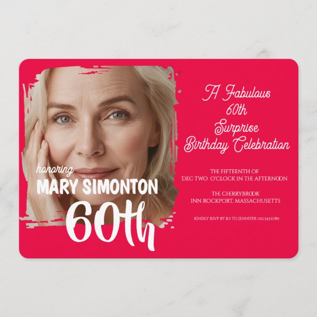 Convites Vamos festejar! Uma festa surpresa fantástica de 6 (Frente)