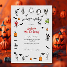 Vamos fica assustado! Aniversário de criança de mo