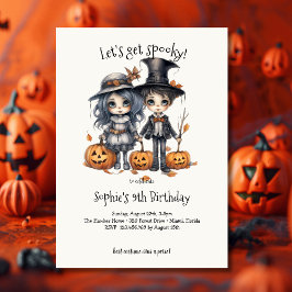 Convites Vamos fica assustado! Festa de aniversário de cria