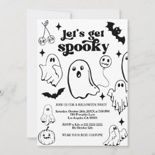 Convites Vamos Ficar Assustadores, Festa de Halloween