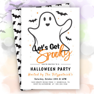 Convites Vamos Ficar Assustadores Festa de Halloween