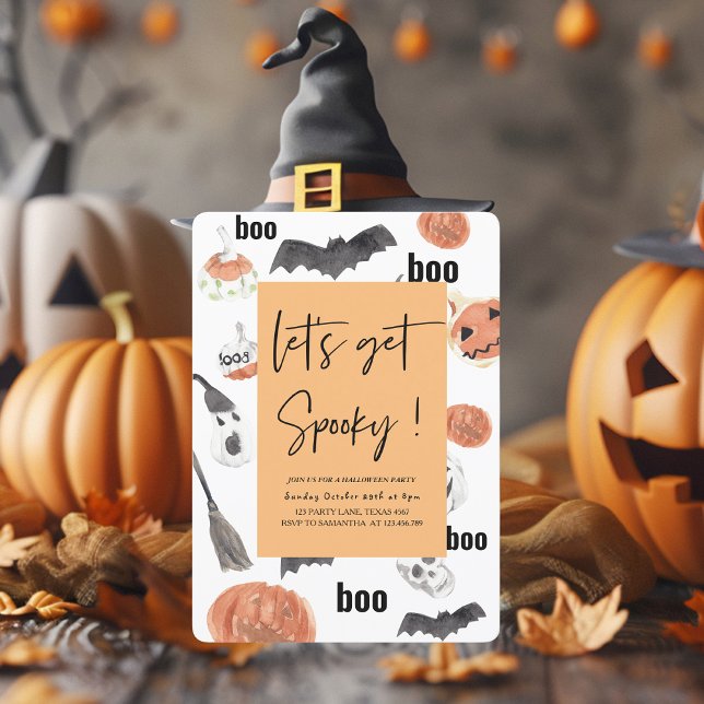 Convites Vamos ficar Assustadores | Festa de Halloween | (Criador carregado)