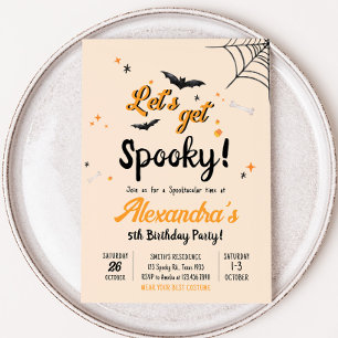 Convites Vamos Ficar Com Festa de aniversário De Halloween