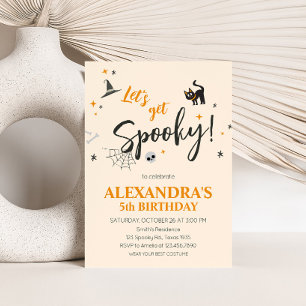Convites Vamos Ficar Festa de aniversário de Dia das Bruxas