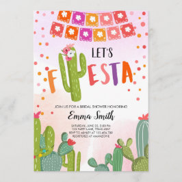 Convites Vamos Fiesta Cactus Chá de Casais Fiesta Mexicano